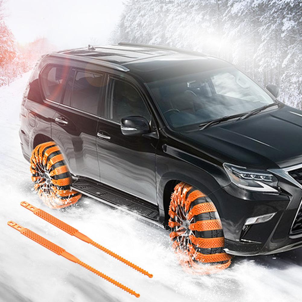 Anti Skid Snow Chains TPU Winter Wheels Chains Thicken Tire Nonskid Chain Strong Toughness Truck SUV Winter Off Road Accessories