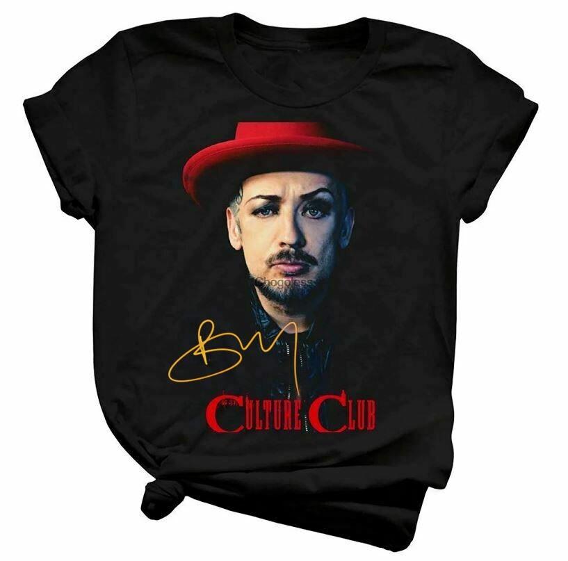 Vintage Boy George Culture Club Cotton Black S-234XL Unisex Tee Shirt TR189 Unisex T-Shirt L