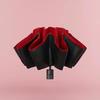 Automatic UV Protection Windproof Umbrella with 168 Reinforced Ribs & Wooden Handle for Sunny/Rainy Days