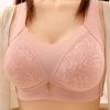 New large size no steel ring comfortable breathable lace gathering women's underwear no magnetic thin cup fat mm bra cover