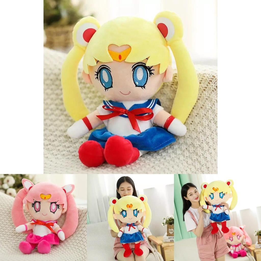 Adorable Sailor Moon Rabbit Cartoon Plush Toy With Soft Pp Cotton Stuffing For Girls