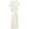 Sancai 2026 Summer Plus Size Cardigan & A-Line Skirt Set