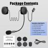 Bluetooth 5.0 Wireless Ultra-Thin Motorcycle Helmet Earphone Headset Bt Speaker Headset Helmet With Microphone Sponge