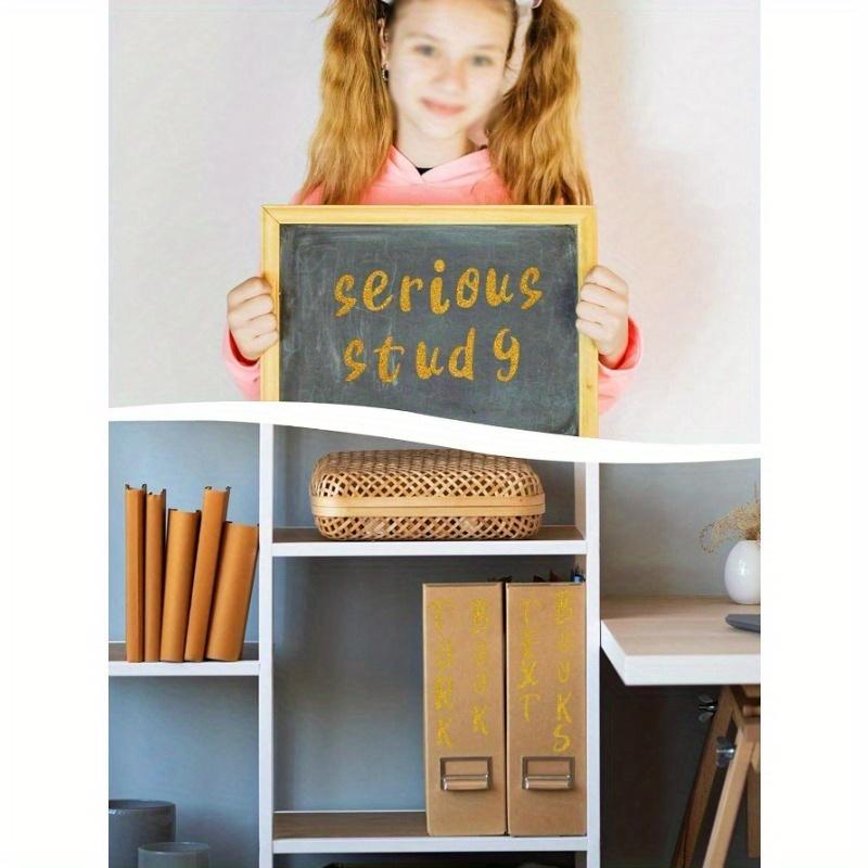 10sheets Gold Color Letter Stickers, 1-Inch Shiny Adhesive Letter & Number Stickers