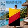 Asciugamano da Spiaggia con Design dello Stemma della Germania, Asciugatura Rapida, Facile da Curare, Adatto sia per il Fitness che per le Vacanze al Mare, Essenziale per lo Sport