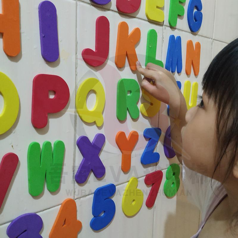 36 Pieces EVA Educational Bath Letters & Numbers - Water-Absorbing Early Learning Toy Set for Kids