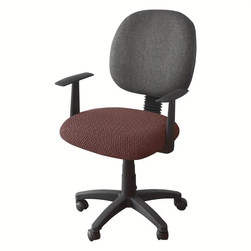 Jacquard Stol Setetrekk Slitesterk Stretch Stol Protector Trekk Spisestue Kjøkken Kontor Vaskbar Stol Pute Slipcovers