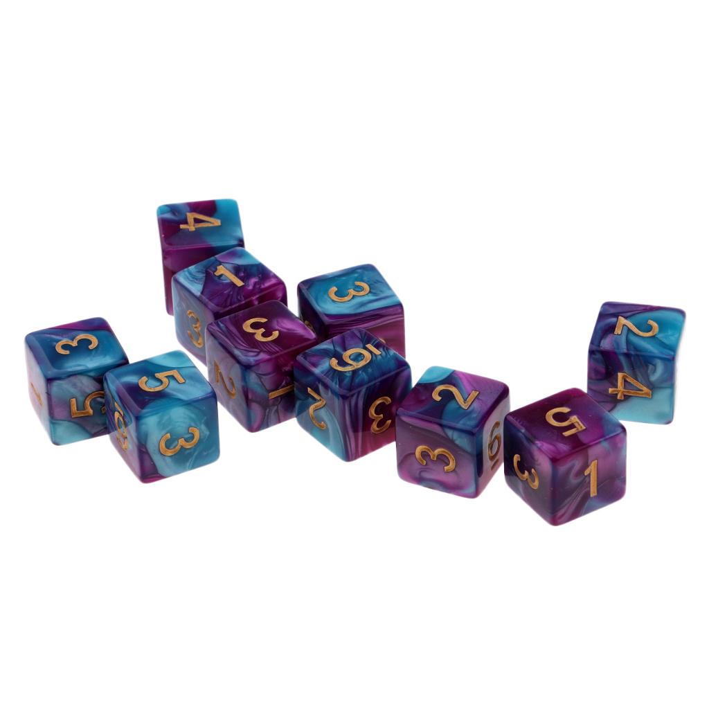 10 Pieces RPG DND Game Set with D6