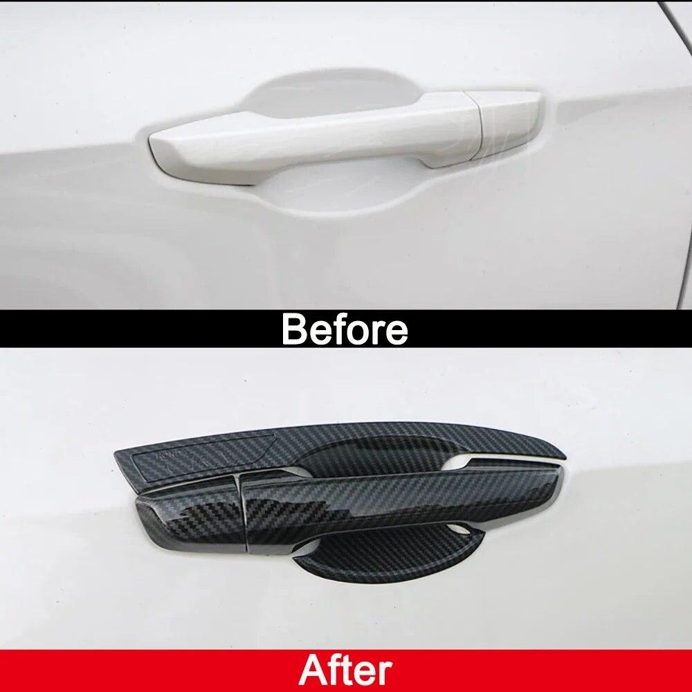 For Honda CRV 5th Accessories 2017 2018     Car ABS Carbon  Gate Door Handle Covers Trim Stickers Accessories