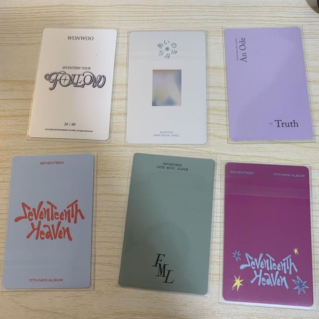[USED] SEVENTEEN trading card wonu set