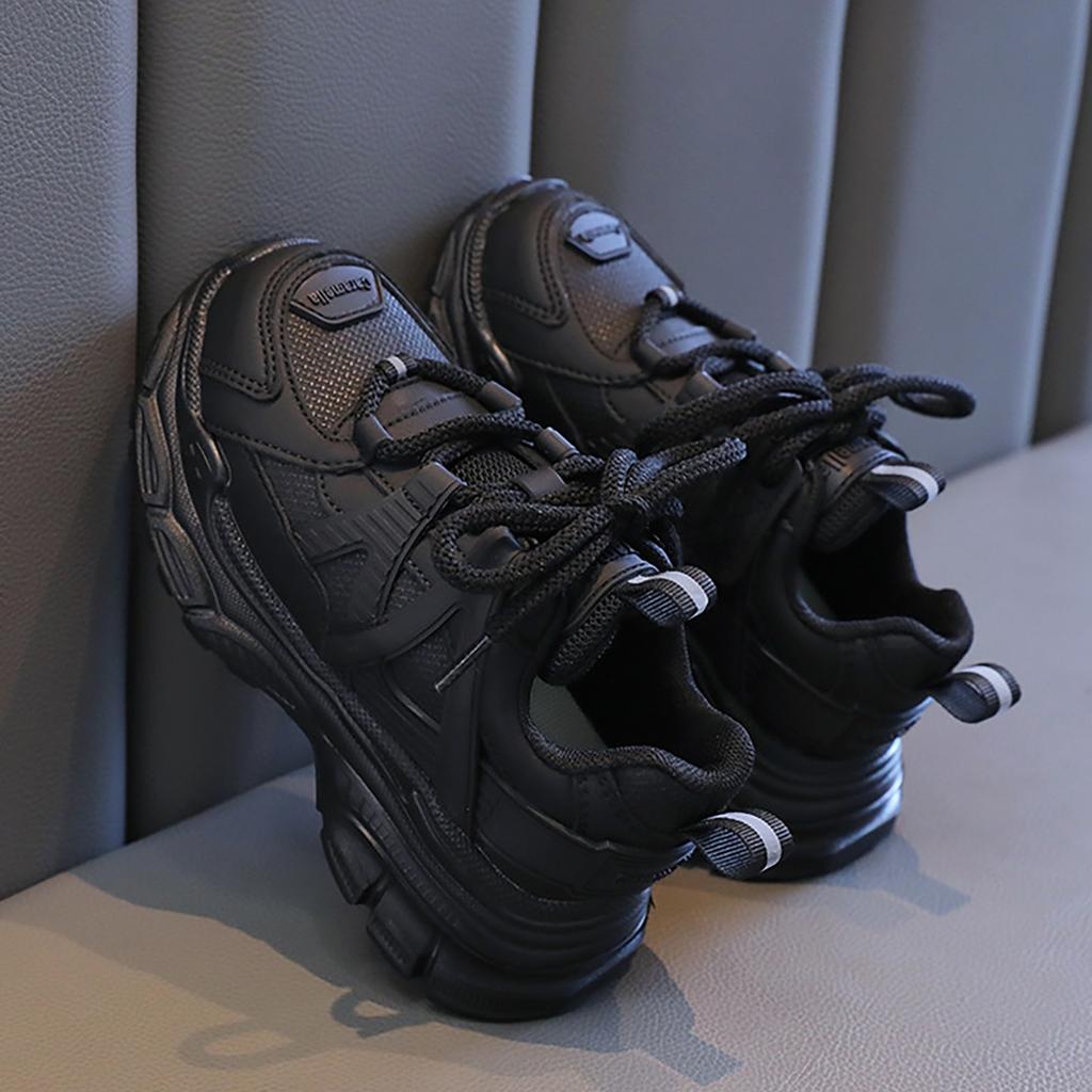 Kids Sneakers Fashion Sports Shoes For Boys Girls Lace Up Breathable Mesh Non-Slip Children School Running Shoes Toddlers