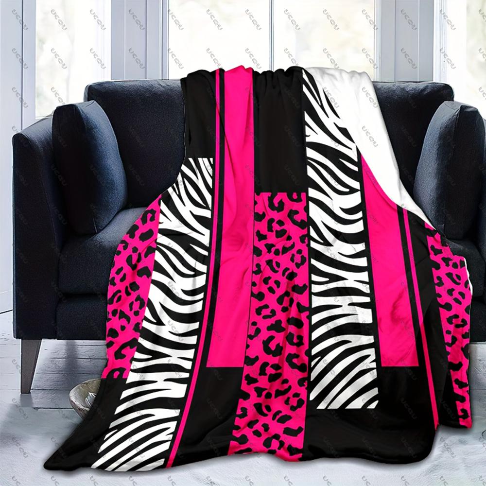 Leopard Tiger Blanket Flannel Throw Blanket Gift Lightweight Soft Couch Bed Travel Camping Office Chair Soft Warm Autumn Winter