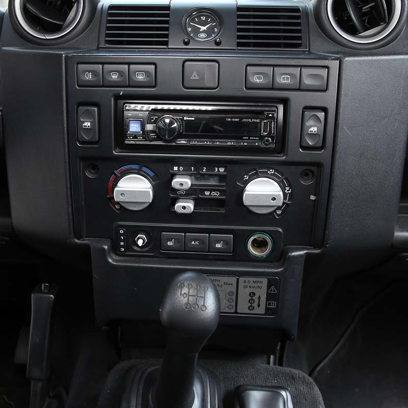 For 2004-18 Land Rover Defender 90 110 Aluminum Alloy Silver Car Styling Air Conditioner Volume Adjustment Knob Cover Auto Parts