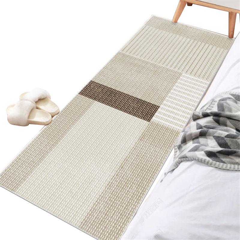Alfombra Moderna Simple para Dormitorio o Habitación de Niños – Acogedora Manta de Cabecera