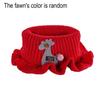 Knitted Scarf Cartoon Giraffe Ruffle Neck Warmer Detachable Fake Collar Knitted Turtleneck Dickey Collar for Kids Toddlers Girls