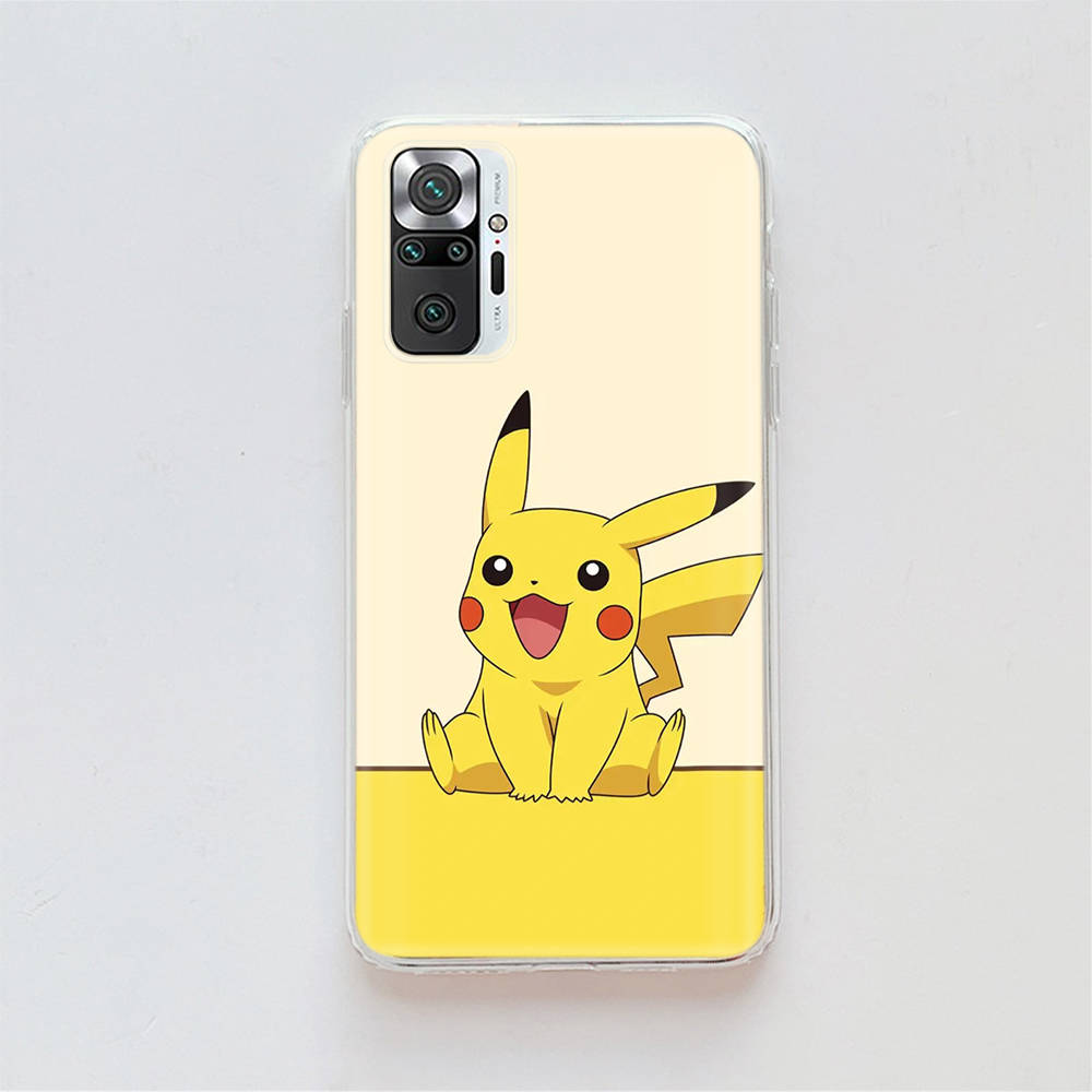 Transparent Case for Samsung A04 A14 A23 A34 A54 M23 M33 M52 M53 Realme Narzo 50 50I 50a Prime C35 C55 C30S 10 9 Pro K-86 Pikachu