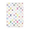 Louis Vuitton X Takashi Murakami Reisepasshülle Mehrfarbig/Weiß Monogramm-Canvas Herren Geldbörsen M14178