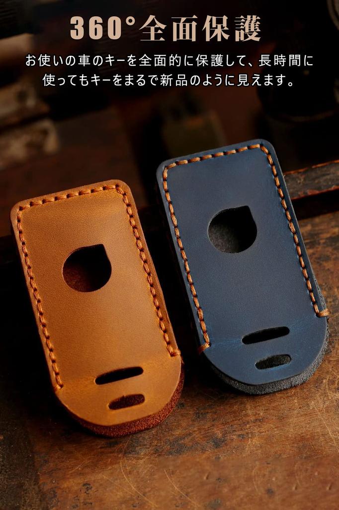 LETINGFAR Smart Key Case for Volvo Genuine Leather Key Case Key Holder for Volvo