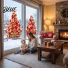 Removable PVC Glass Film Stacked Gift Boxes Christmas Tree Window Cling Creative Static Sticker Seasonal Ornamentation Decal for Holiday Home