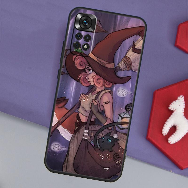 

Halloween Witch Girl Art Funda For Xiaomi Redmi Note 14 13 12 11 Pro 9 10 9S 10S 11S 12S Redmi 14C 10C 12C 13C Case Redmi Note 13 Pro 4G