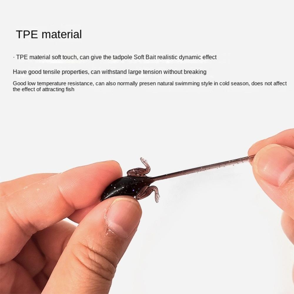 Bionic Design Tadpole Soft Bait Soft Material Bionic Tadpole Bait Soft Fishing Lures  Lure Fishing