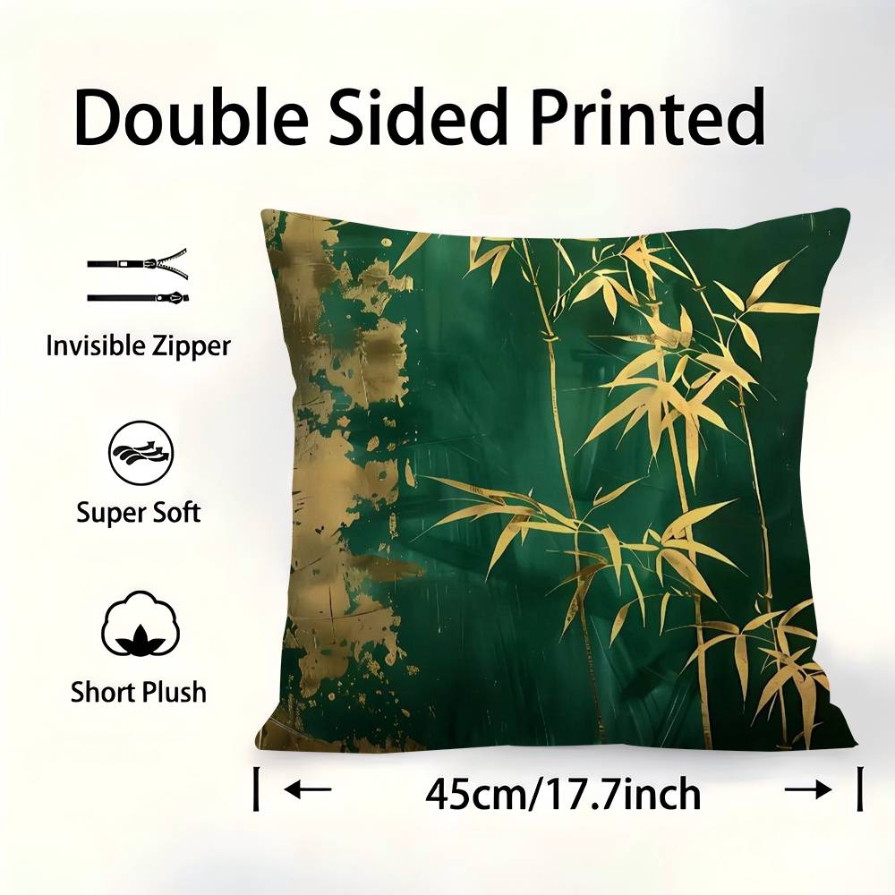 Sage Green Cranes Cushion Cover Pillowcase Upholstery Sofa Throw Pillow Home Decor Pillowcas