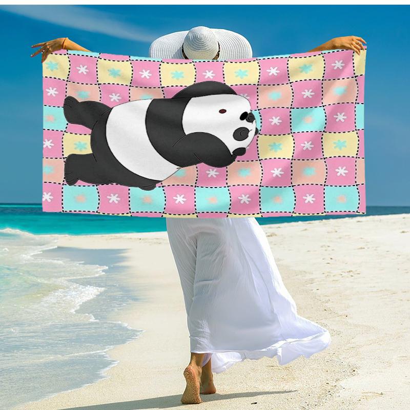 Nightly Friends bears Adventure Beach Towel, Super Soft Microfiber, Gift for Her/Him, Birthday, for Pool, Beach, Travel, Home Decor Fan gifts