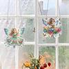 2 Stück 2D Flaches DIY Diamantmalerei Set Strassstein Diamantkunst Fensteranhänger Diamantkunst Anhänger DIY Heimdeko Hängender Charme