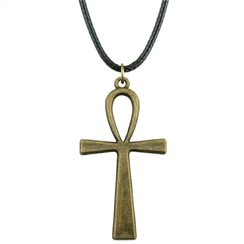 Ankh Necklace Egyptian Symbol Pendant Spiritual Jewelry for Men Women