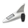 Solar Shark Fins Antenna Light for Car Roof Top LED Warning Lamp with Magnetic Mount Waterproof Auto Tail Decorative Night Safety Light for Cars