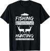 Funny Fishing Hunting Solves Problem Fish Deer Big Game Gift Unisex T-Shirt