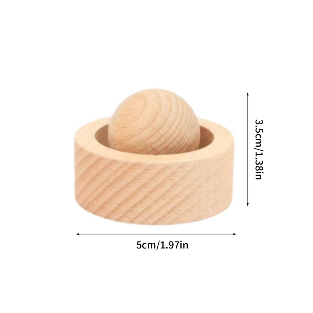 Natural Wood Essential Oil Diffuser Ball Handcrafted Solid Wood Aromatherapy Decor For Home Office And Car Use