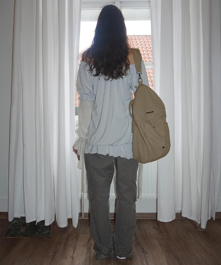 Sculptor Three-Way Twill Bag Beige