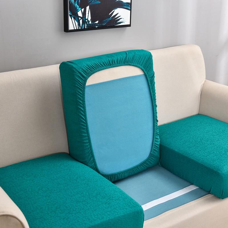 Waterproof Sofa Seat Slipcovers Elastic Solid Color Furniture Protector Thick Sofa Cover Corner Couch Cover