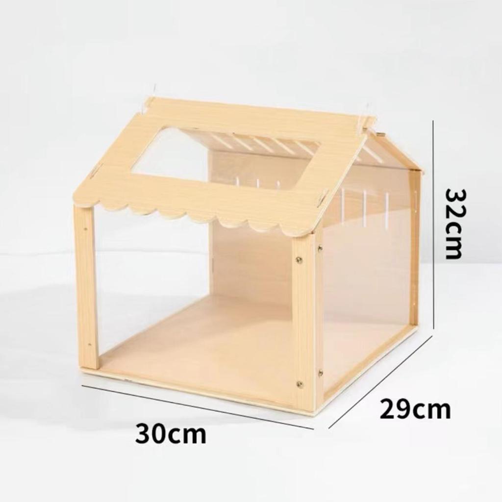 Hamster Nesting Villa Exercise Toy Play Habitat Decoration Assemble Mice Rat Wood for