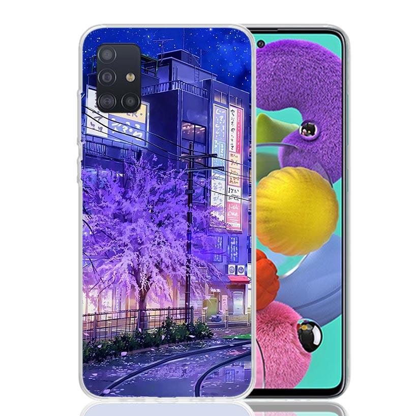 

Anime Aesthetic Scenery Phone Case for Samsung Galaxy A52 A51 A50S A12 A22 A32 A72 A10S A30S A31 A71 Note 20 Ultra 10 Plus S10 G Samsung A20(A30)