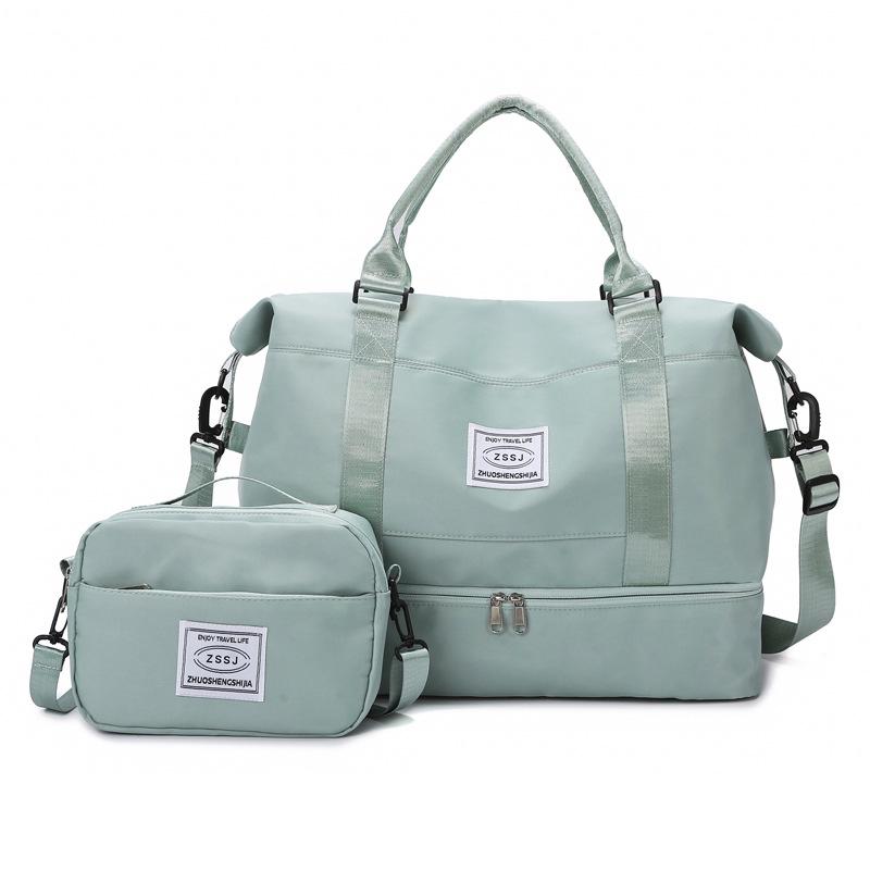 Large Capacity Travel Bag with Shoe Compartment, Wet/Dry Separation for Swimming & Fitness