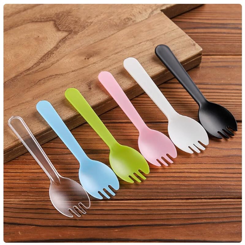 Sheng Bi Lai Disposable Plastic Fork & Spoon Set