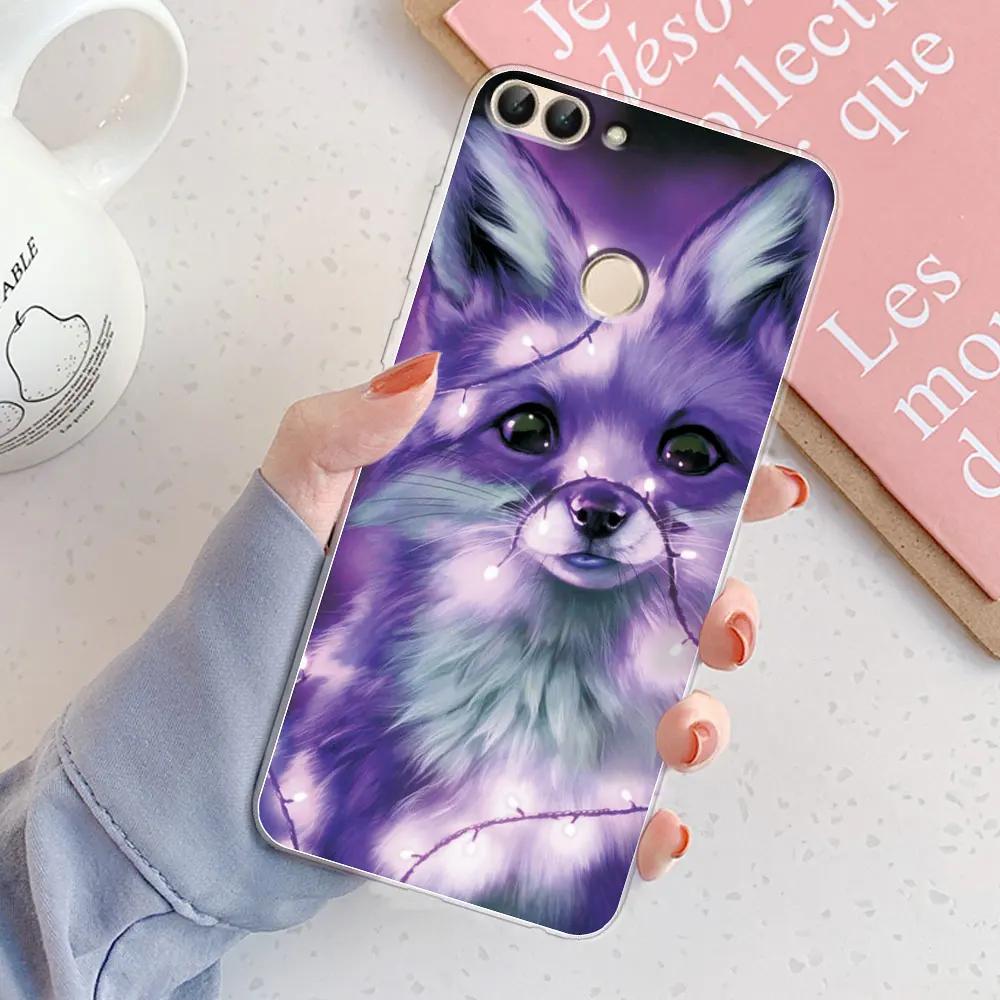 Für Huawei P Smart Hülle Cover FIG-LX1 PSmart 2018 Schickes Mädchen Marmor Silikon Klare Handyhülle Für Huawei PSmart 2018 Bumper Coque