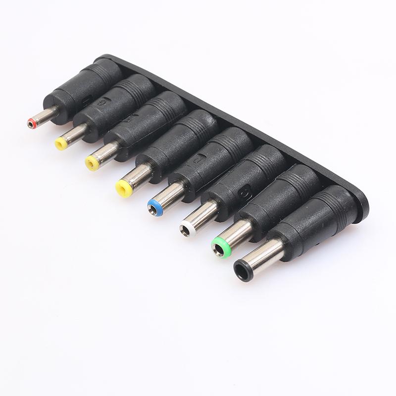  8Pcs Universal Power DC Adapter 8 Tips Head Charger Supply For Laptop PC