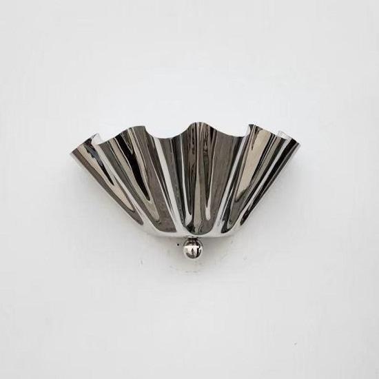 Half Flower Brass Wall Light – Handmade Floral Sconce for Bedroom Decor