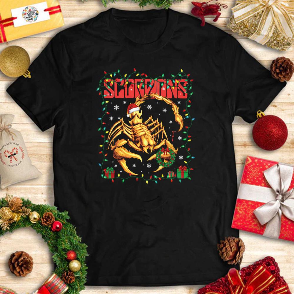 Collection Scorpions Band T Shirt Unisex Christmas Black Unisex T-Shirt M