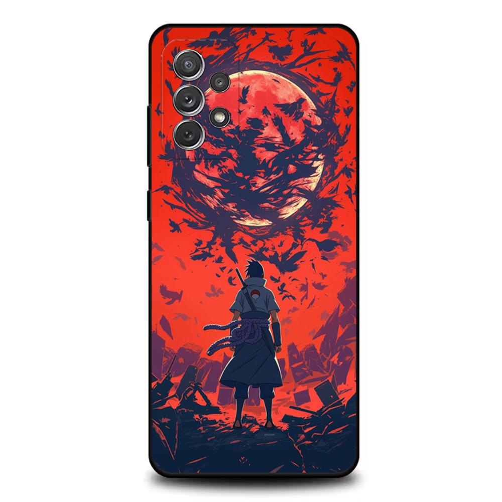 Anime U-Uchihas S-Sasuke Phone Case For Samsung S25,S24,S21,S22,S23,S30,Ultra,S20,Plus,Fe,Lite,Note,10,9,5G Black Cover