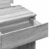 Makeup Table with LED Lighting Gray Sonoma 100 X 40 X 120 Cm