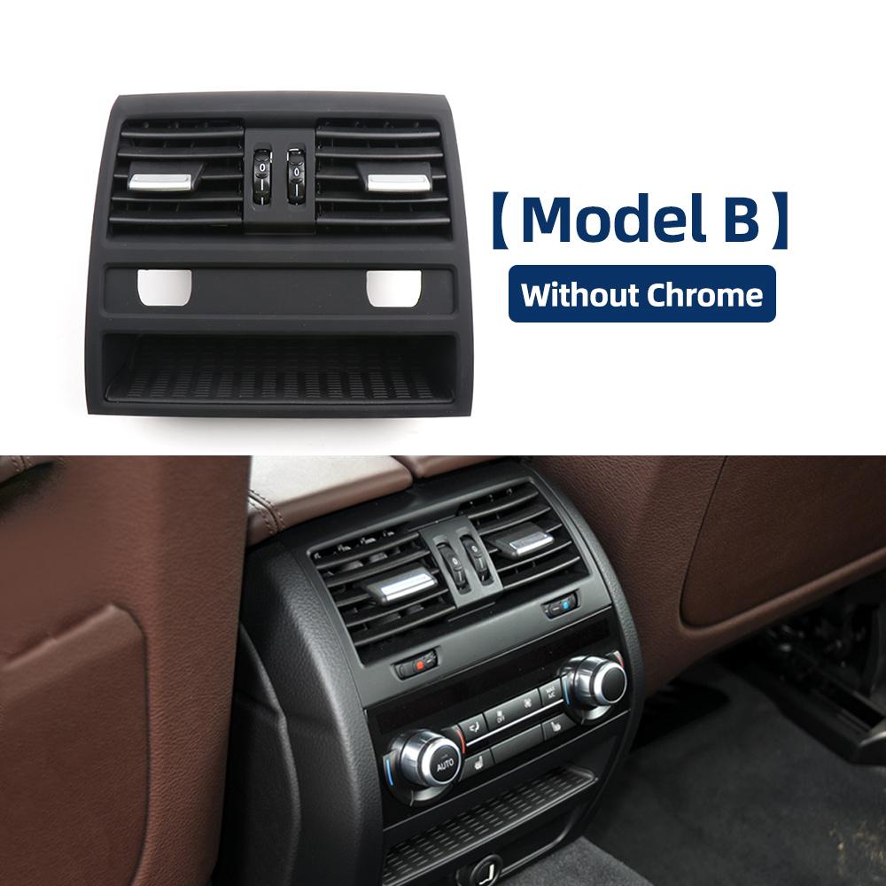 Car Front Rear Air Conditioning Chromed AC Vent Grille Outlet Cover Panel For BMW 5 Series F10 F18 2010-2017