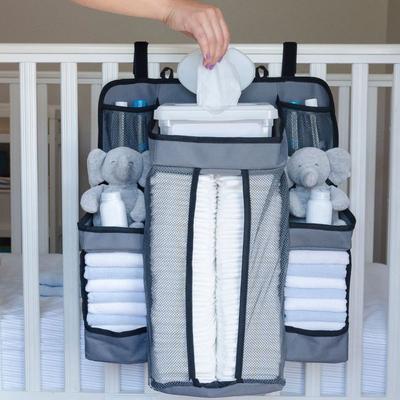 Babybed Luier Hangende Houder Babybedje Verpleging Opbergtas Pasgeboren Wieg Nappy Organizer Pocket