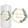 Baptism Candle for the Christening Table 10cm