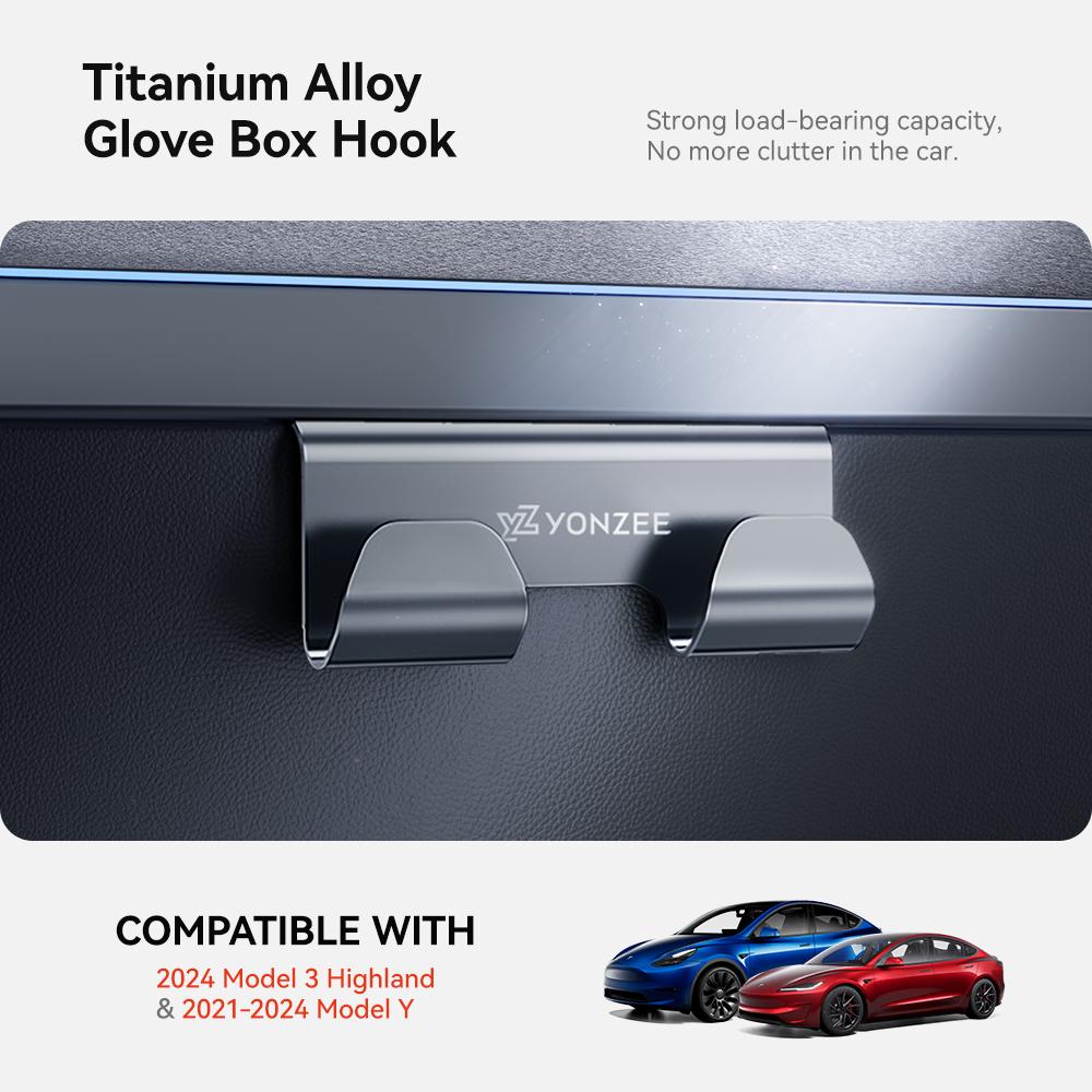 YZ Glove Box Hook for Tesla Model 3 Highland 2025 Model Y Multifunctional Storage Hanger  Interior Modification Accessories