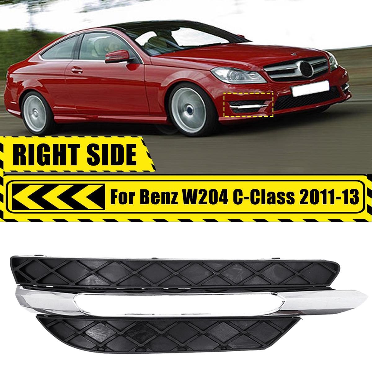 

Front Bumper DRL Grill Cover Daytime Running Light Lamp Hood Left Right For Mercedes W204 C-Class 2011 2012 2013 Right