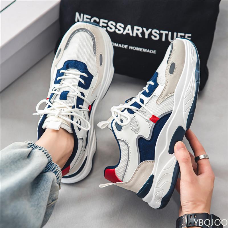 Fashion Summer men's new mesh breathable trendy versatile sports leisure shoes running height increasing wear-resistant shoes